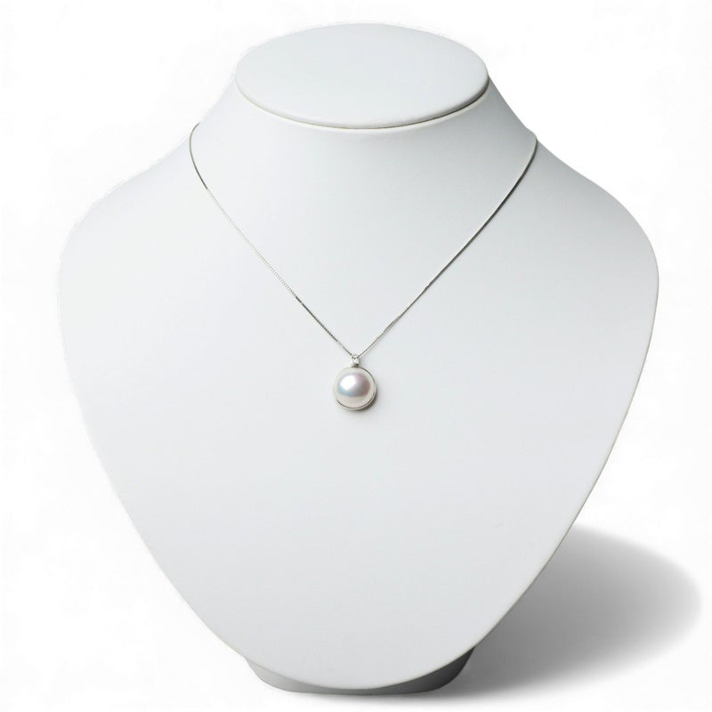 マベ真珠 ペンダントトップ　13mmUP PT900 [WSP]