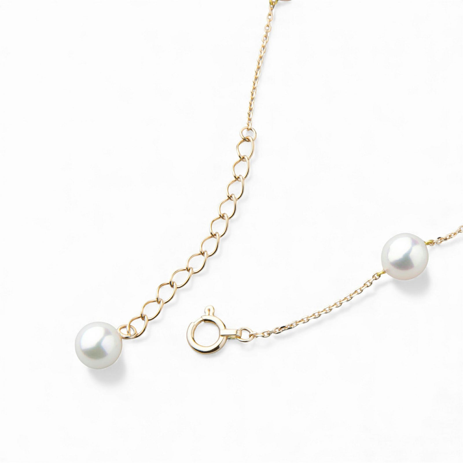 enSTYLE あこや真珠 ステーションブレスレット　5.5-6.0mm K18YG