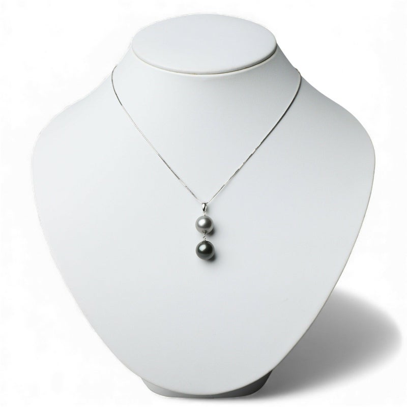  【WEB限定】タヒチ黒蝶真珠 ペンダントトップ 10mmUP K18WG