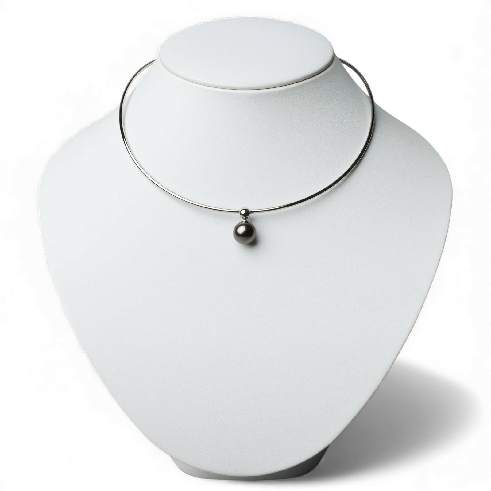 【WEB限定】Tahitian+ タヒチ黒蝶真珠 チョーカー　11mmUP SUS316L