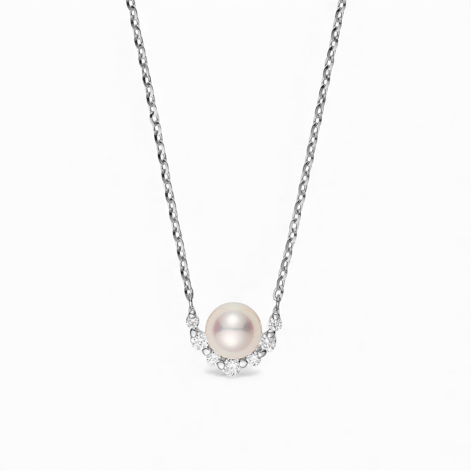 パールとりまき ペンダント PT900/850 [WSP]