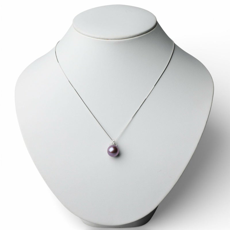 Mauvette 淡水真珠 ペンダント　11mmUP K18WG