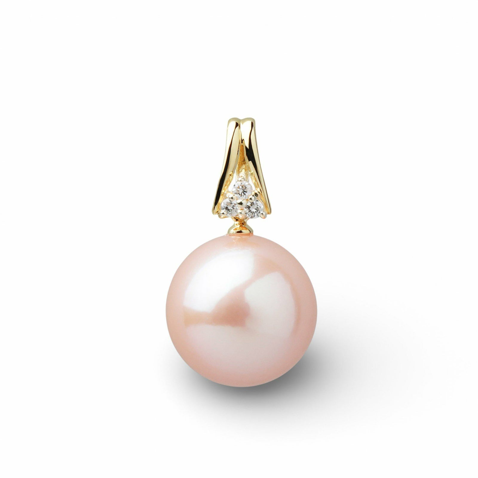 Mauvette 淡水真珠 ペンダントトップ　11mmUP K18YG オレンジ