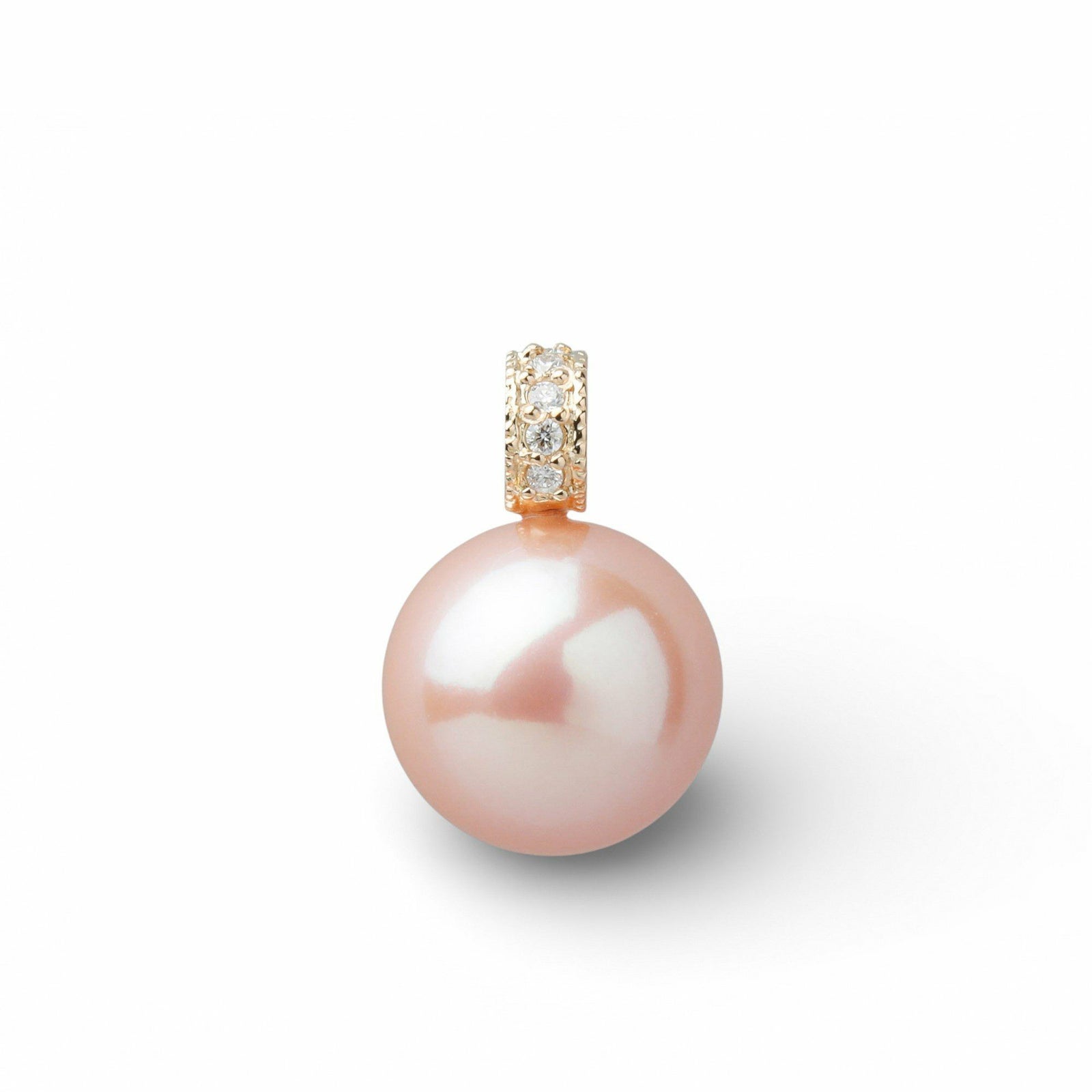 Mauvette 淡水真珠 ペンダントトップ　11mmUP K18YG オレンジ