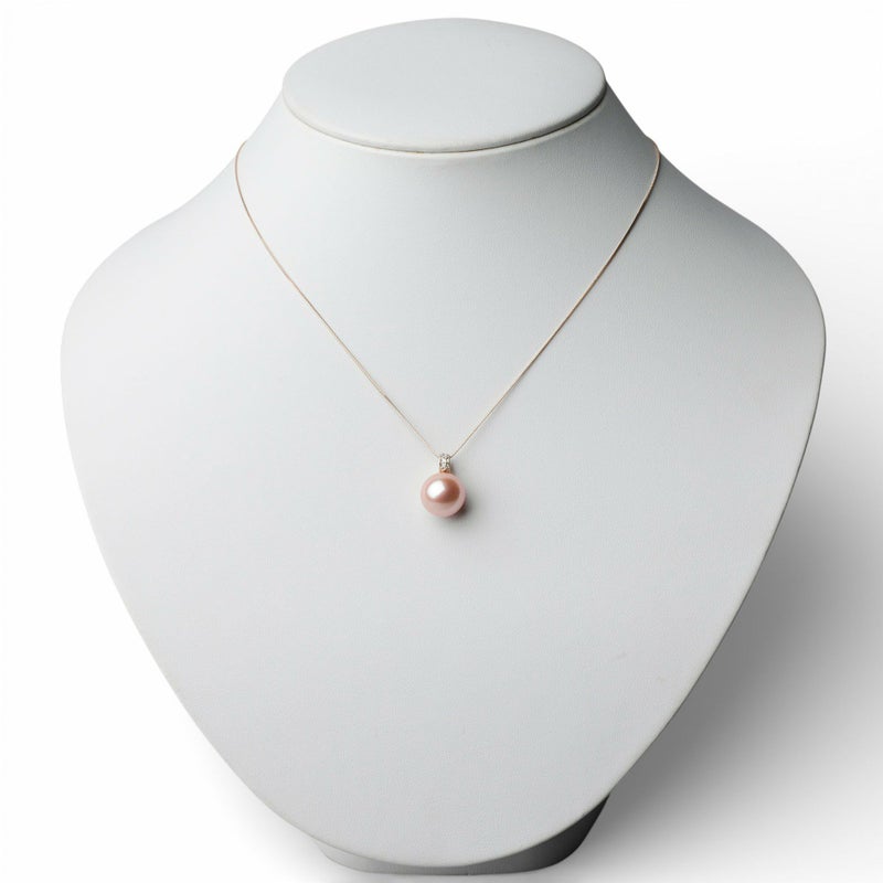 Mauvette 淡水真珠 ペンダントトップ　11mmUP K18YG オレンジ