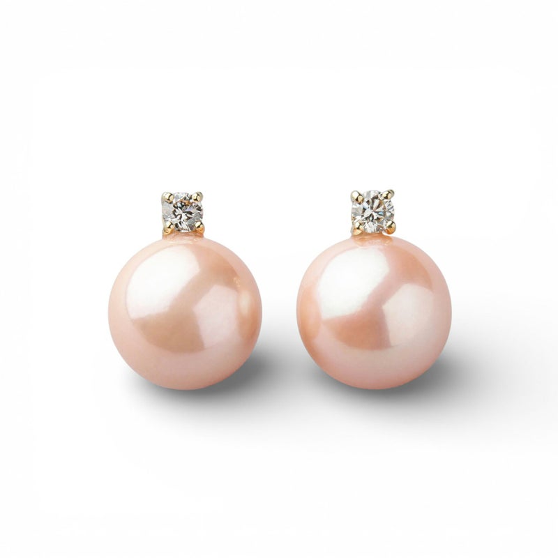 Mauvette 淡水真珠 ピアス　11mmUP K18YG