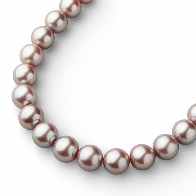 淡水真珠 ネックレス　10.7-11.8mm キングフィッシャー鑑別 -Mauvette-