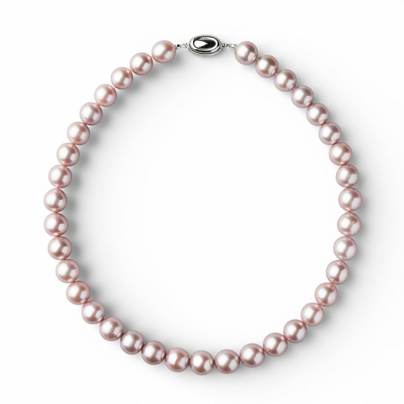 淡水真珠 ネックレス　11.0-12.0mm キングフィッシャー鑑別 -Mauvette-