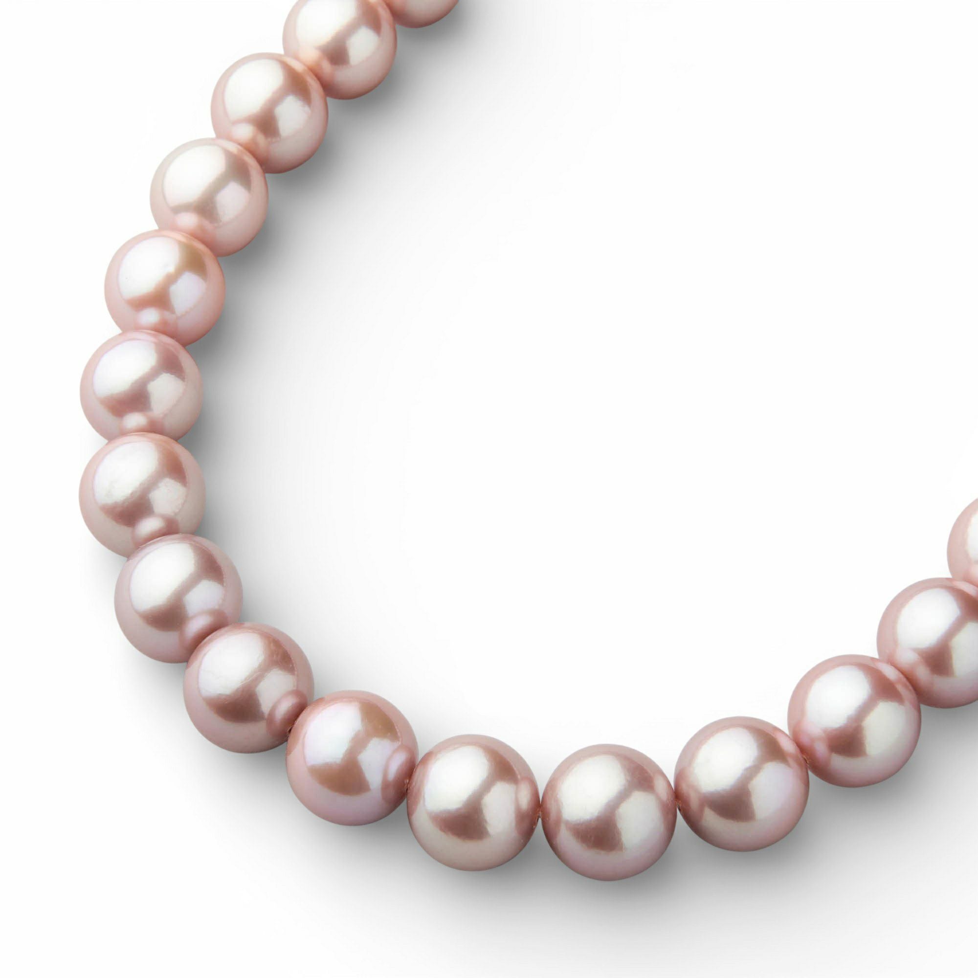 淡水真珠 ネックレス 11.0-12.0mm キングフィッシャー鑑別 -Mauvette