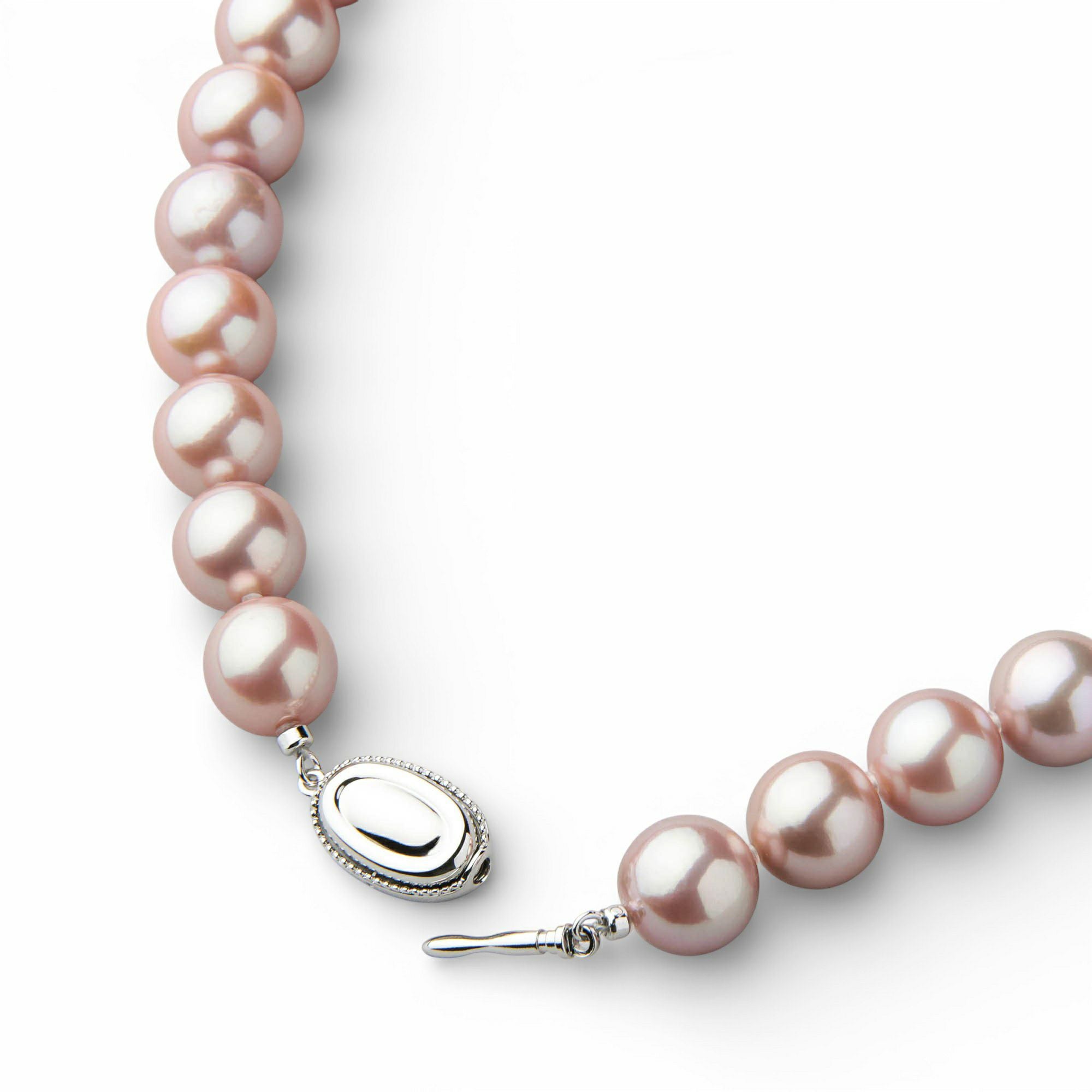 淡水真珠 ネックレス 11.0-12.0mm キングフィッシャー鑑別 -Mauvette