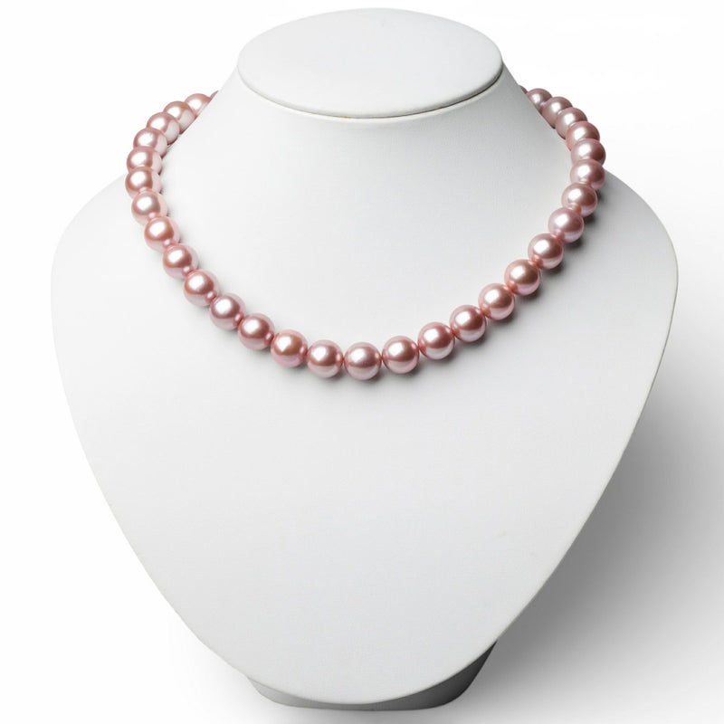 淡水真珠 ネックレス　11.0-12.0mm キングフィッシャー鑑別 -Mauvette-