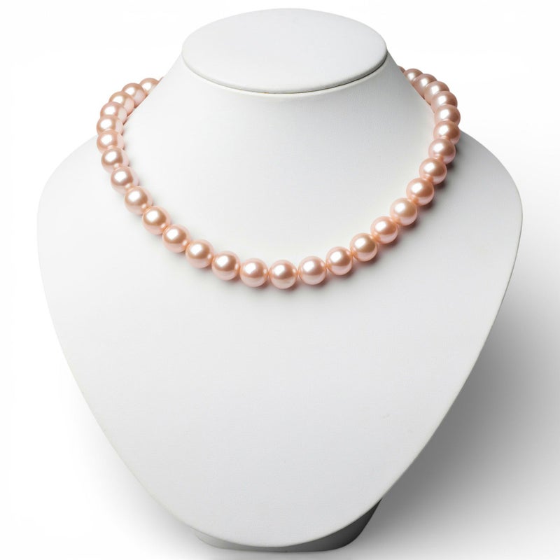 淡水真珠 ネックレス　11.0-12.0mm キングフィッシャー鑑別 -Mauvette-