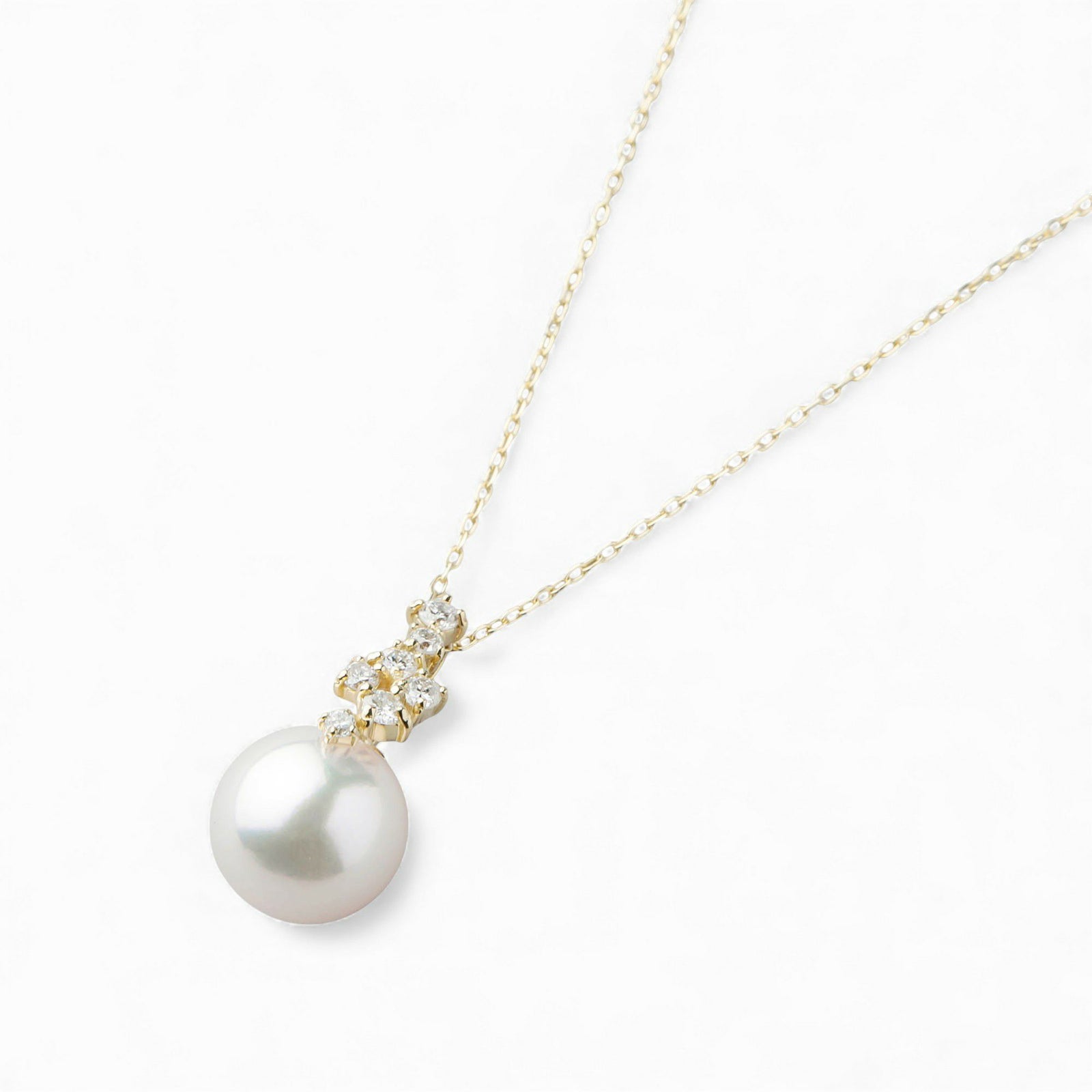 オーロラ花珠真珠 ペンダント　8.5-9.0mm K18YG