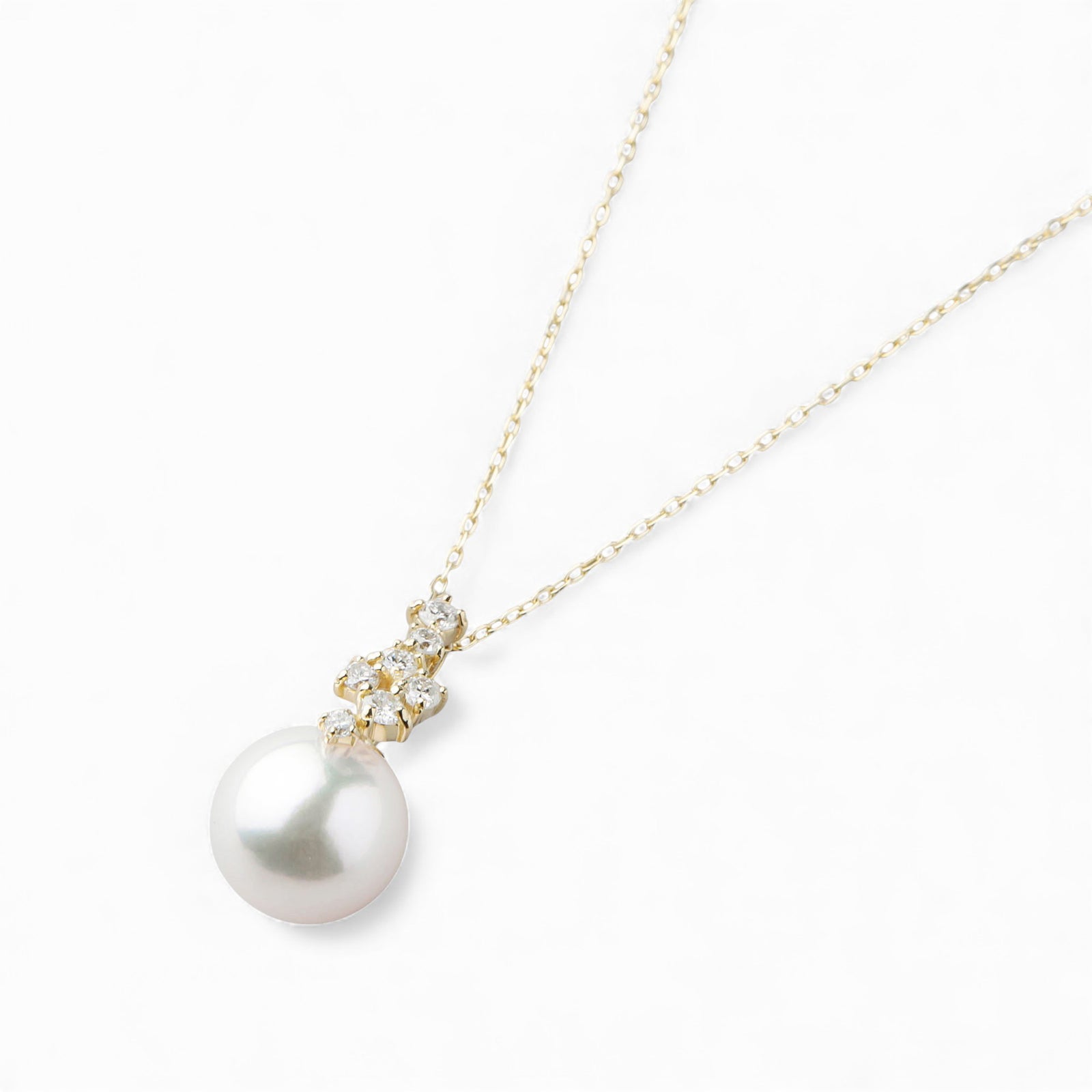 オーロラ花珠真珠 ペンダント　8.5-9.0mm K18YG