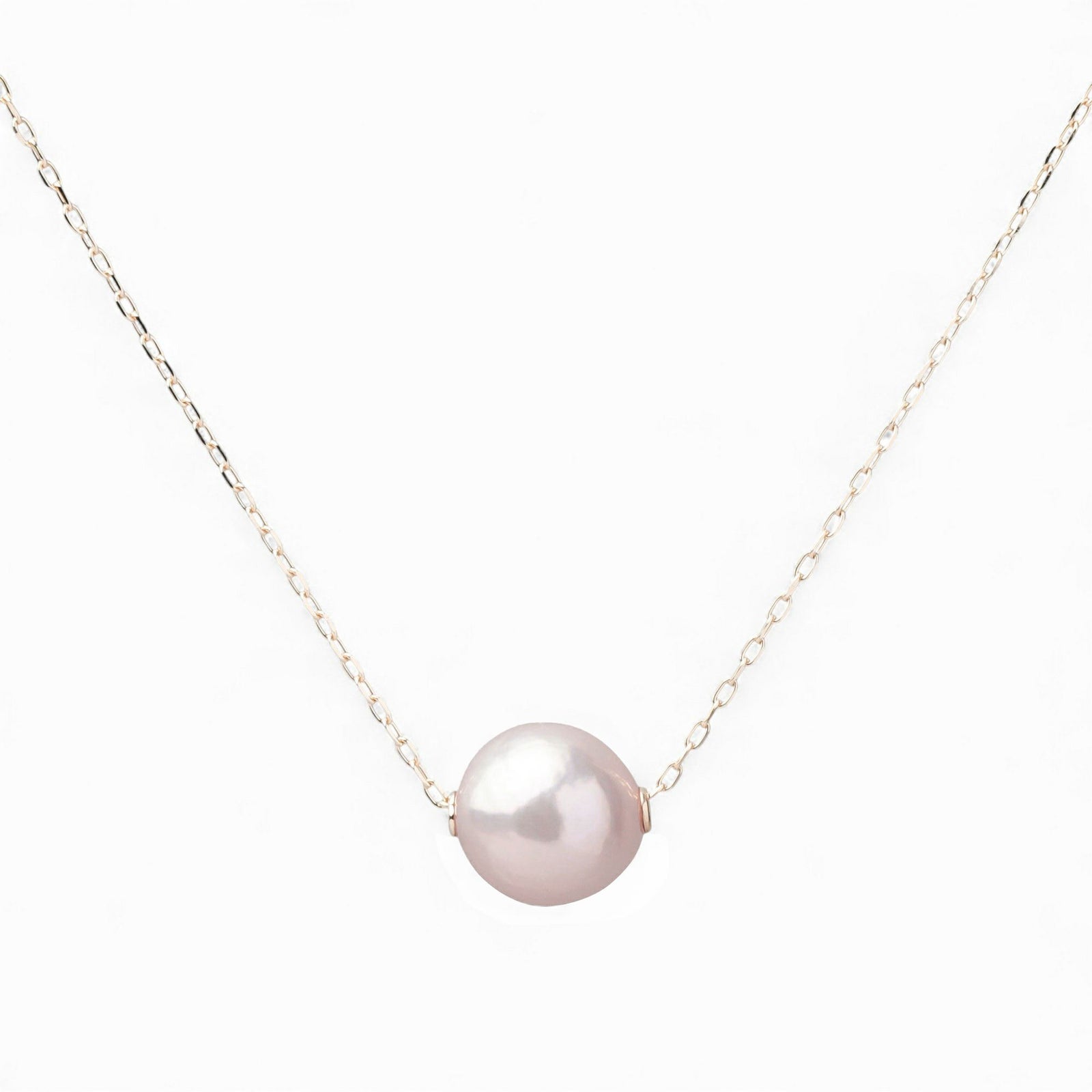 plumberry 淡水真珠 スルーペンダント　9mmUP K18YG