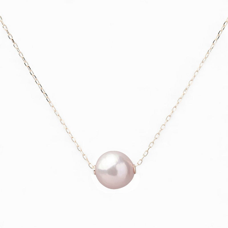 plumberry 淡水真珠 スルーペンダント　9mmUP K18YG