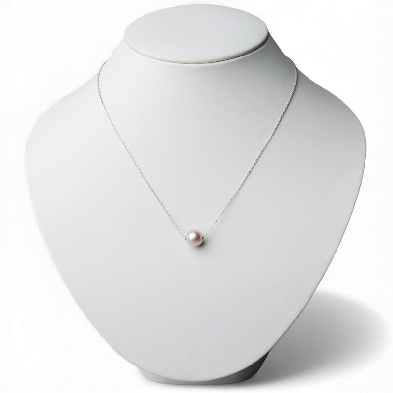 plumberry 淡水真珠 スルーペンダント　9mmUP K18YG