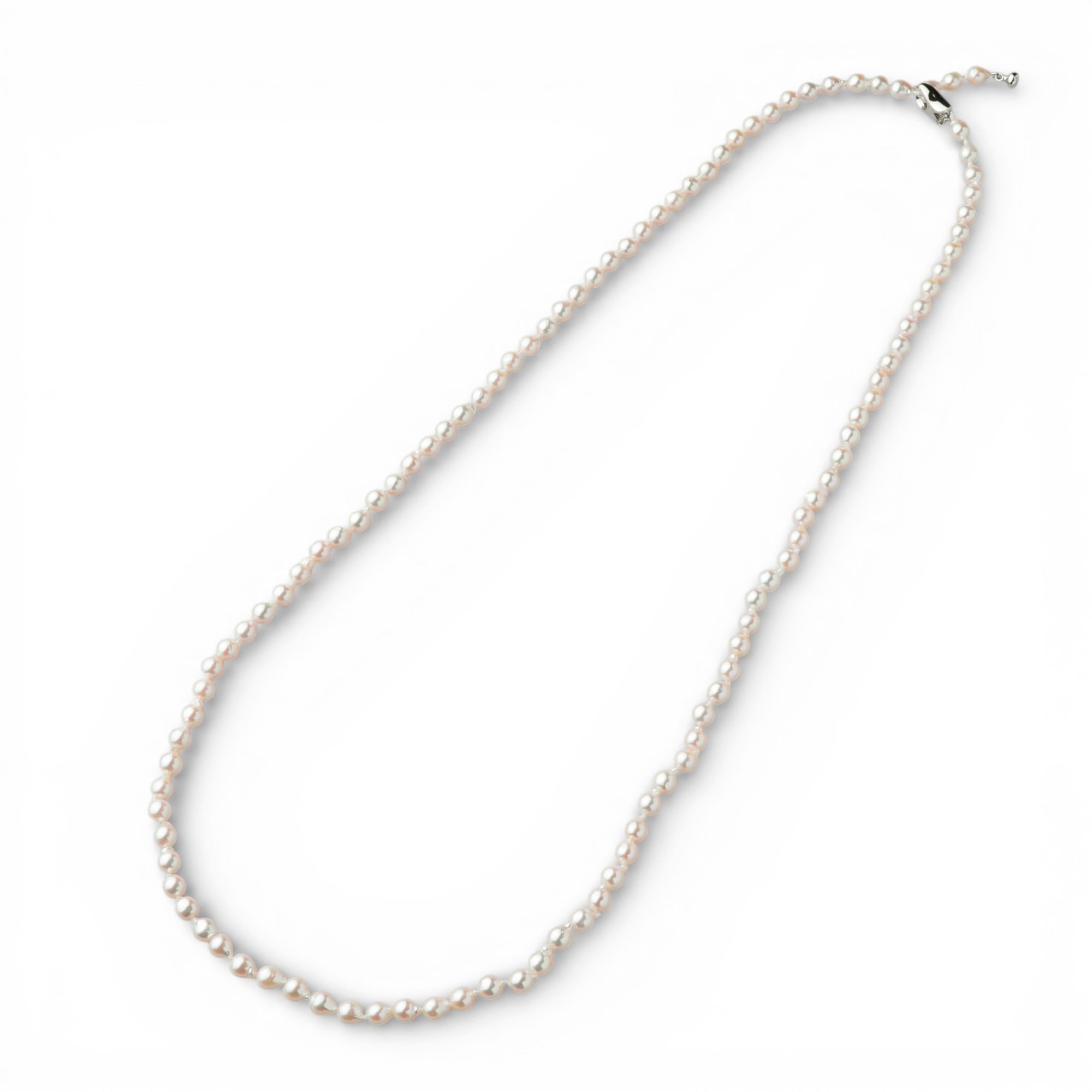 WEB限定】淡水真珠 ロングネックレス 4.0-5.0mm 80cm | WSP（ダブル