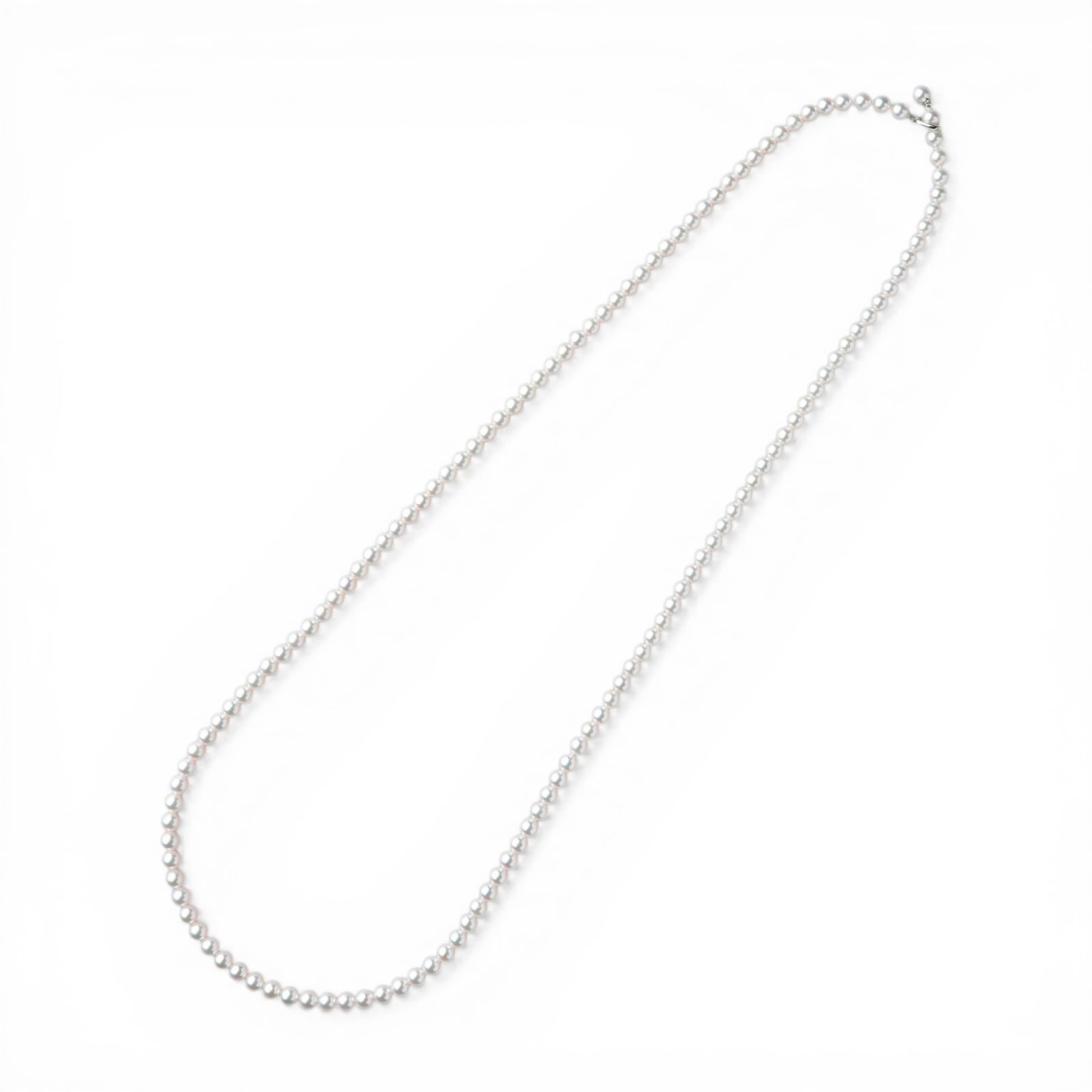  あこや真珠 ロングネックレス　6.0-6.5mm 80cm