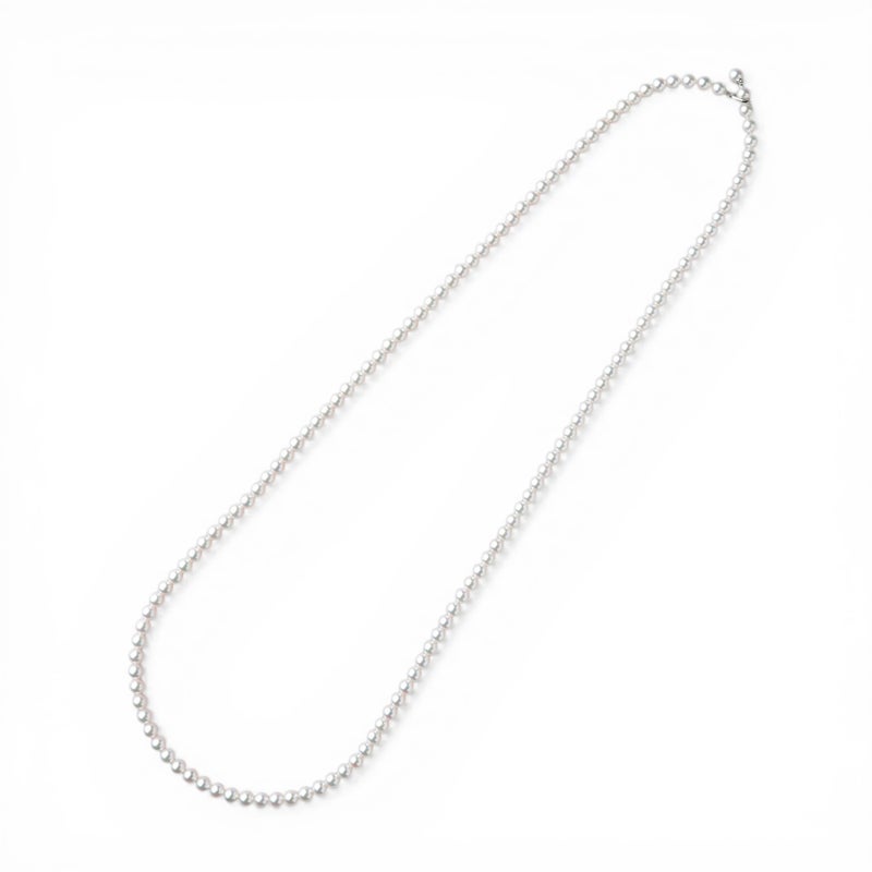  あこや真珠 ロングネックレス　6.0-6.5mm 80cm