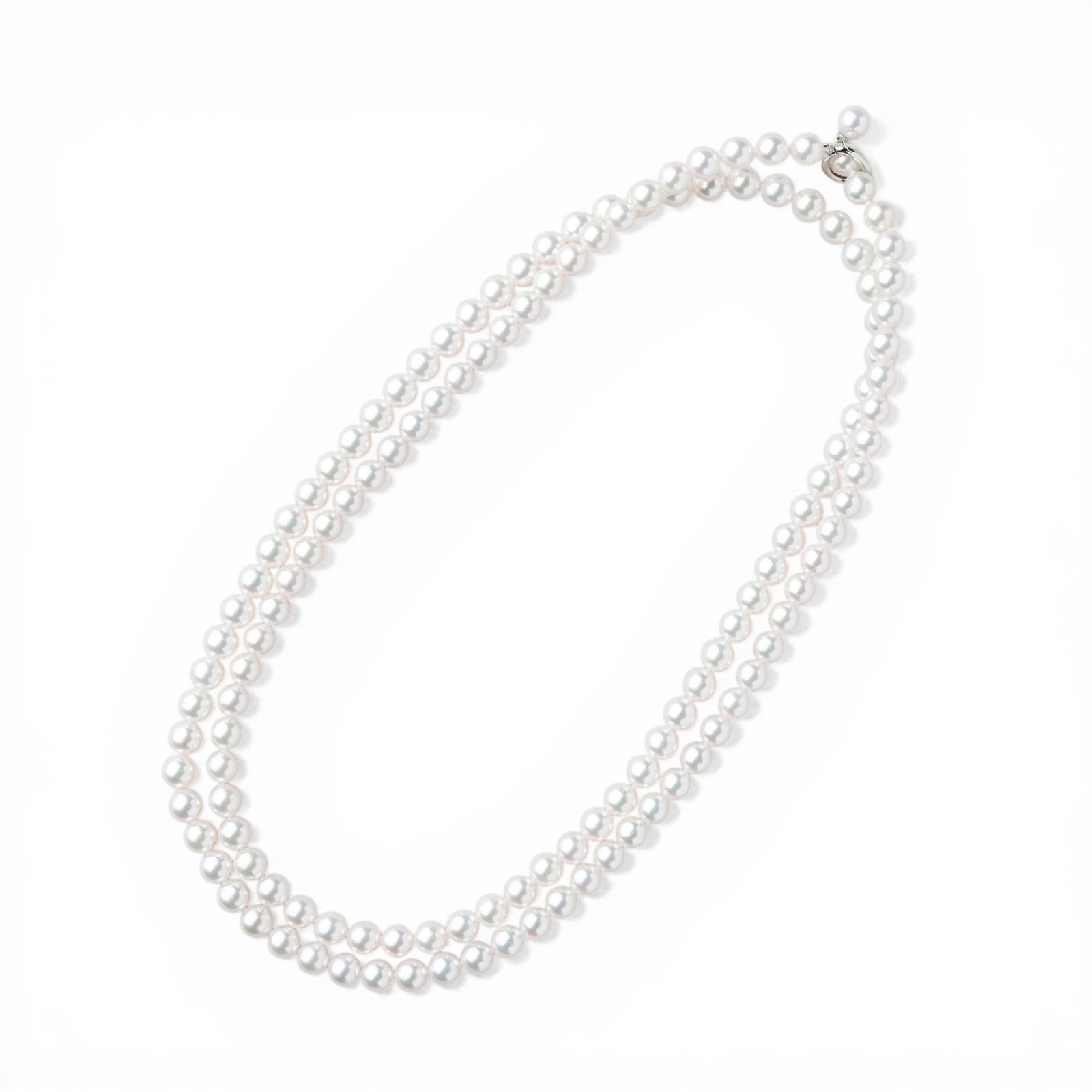  あこや真珠 ロングネックレス　6.0-6.5mm 80cm