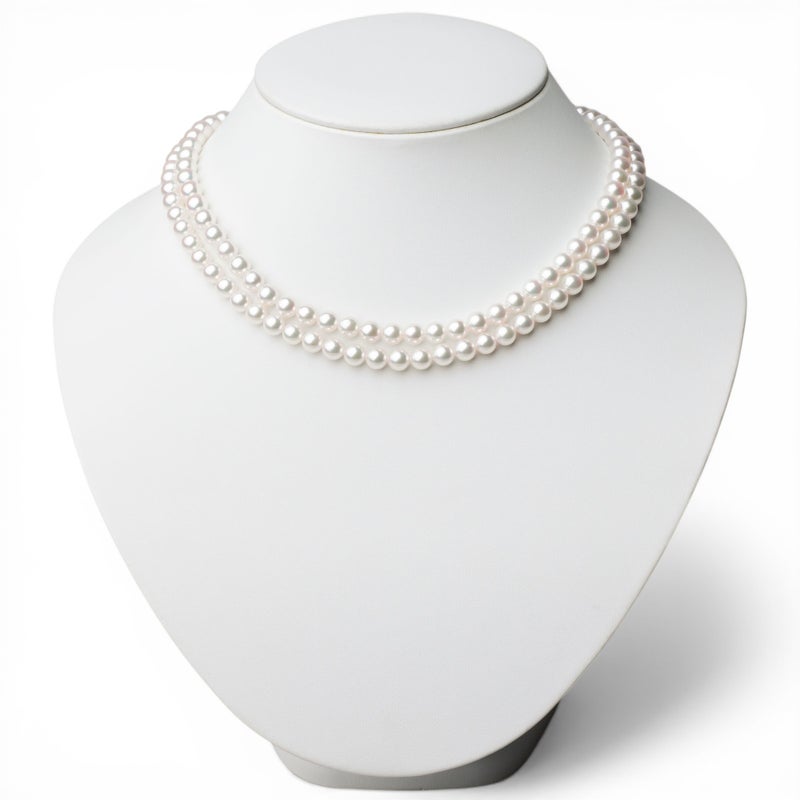  あこや真珠 ロングネックレス　6.0-6.5mm 80cm