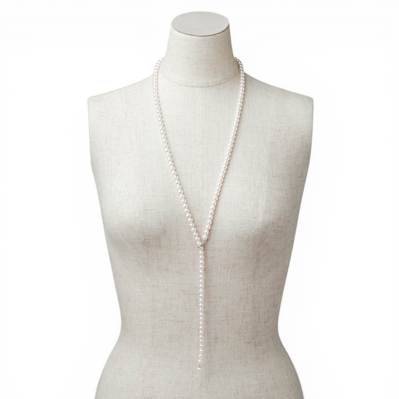  あこや真珠 ロングネックレス　6.0-6.5mm 80cm