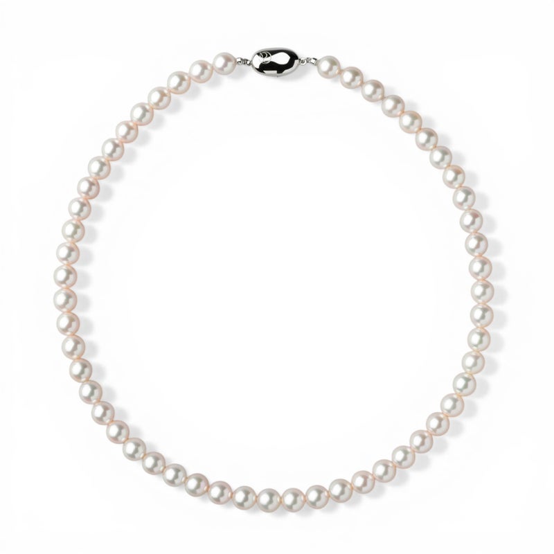 あこや真珠 ネックレス　7.5-8.0mm オーロラアコヤクイーン鑑別書付