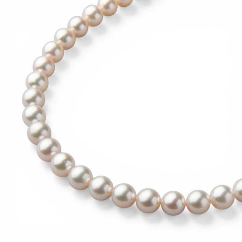 あこや真珠 ネックレス　7.5-8.0mm オーロラアコヤクイーン鑑別書付