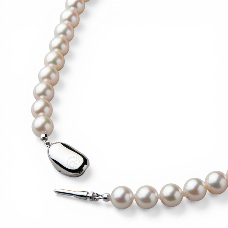 あこや真珠 ネックレス　7.5-8.0mm オーロラアコヤクイーン鑑別書付