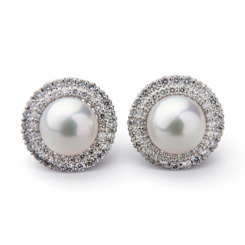 オーロラ天女 ダイヤモンドピアス　8.5-9.0mm 取巻き [WSP]