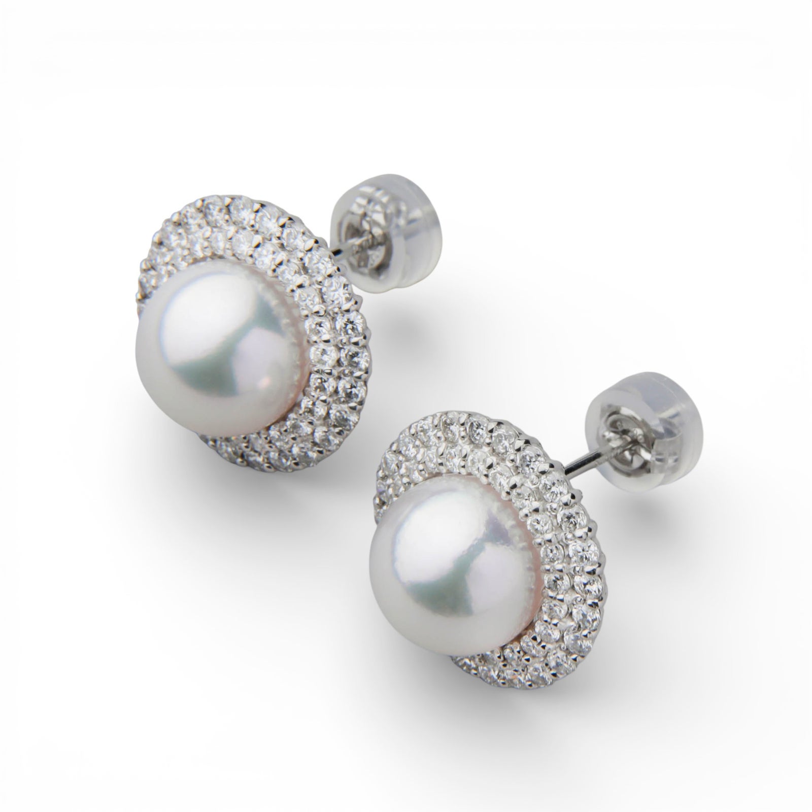 オーロラ天女 ダイヤモンドピアス　8.5-9.0mm 取巻き [WSP]