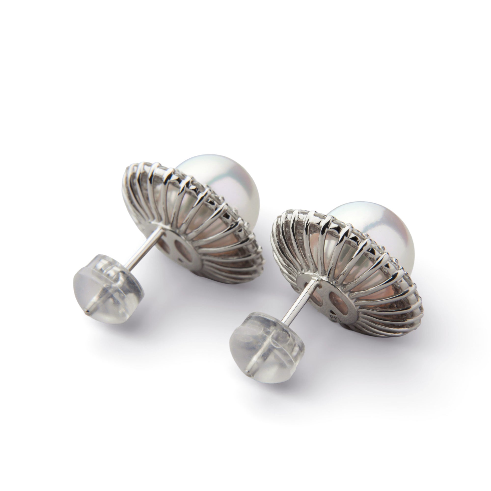 おしゃれ好き　大人気　テリ最強　天女クラス　8-8.5mm ダイヤピアス オーロラ天女 ダイヤモンドピアス 8.5-9.0mm 取巻き [WSP] | WSP