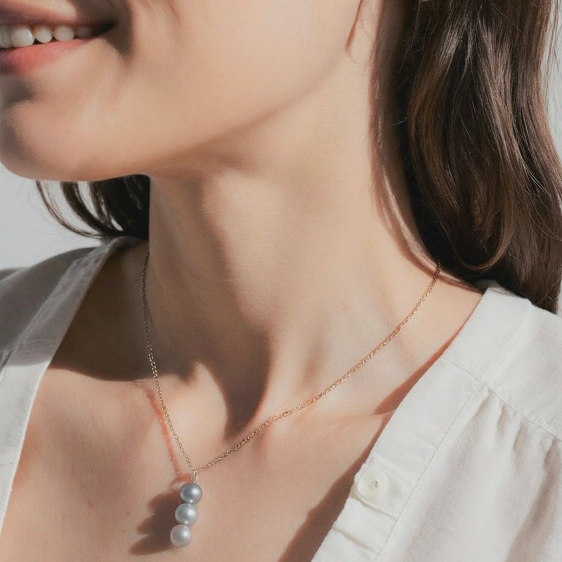 【WEB限定】Bubble 淡水真珠 ペンダントトップ　9mmUP K18WG