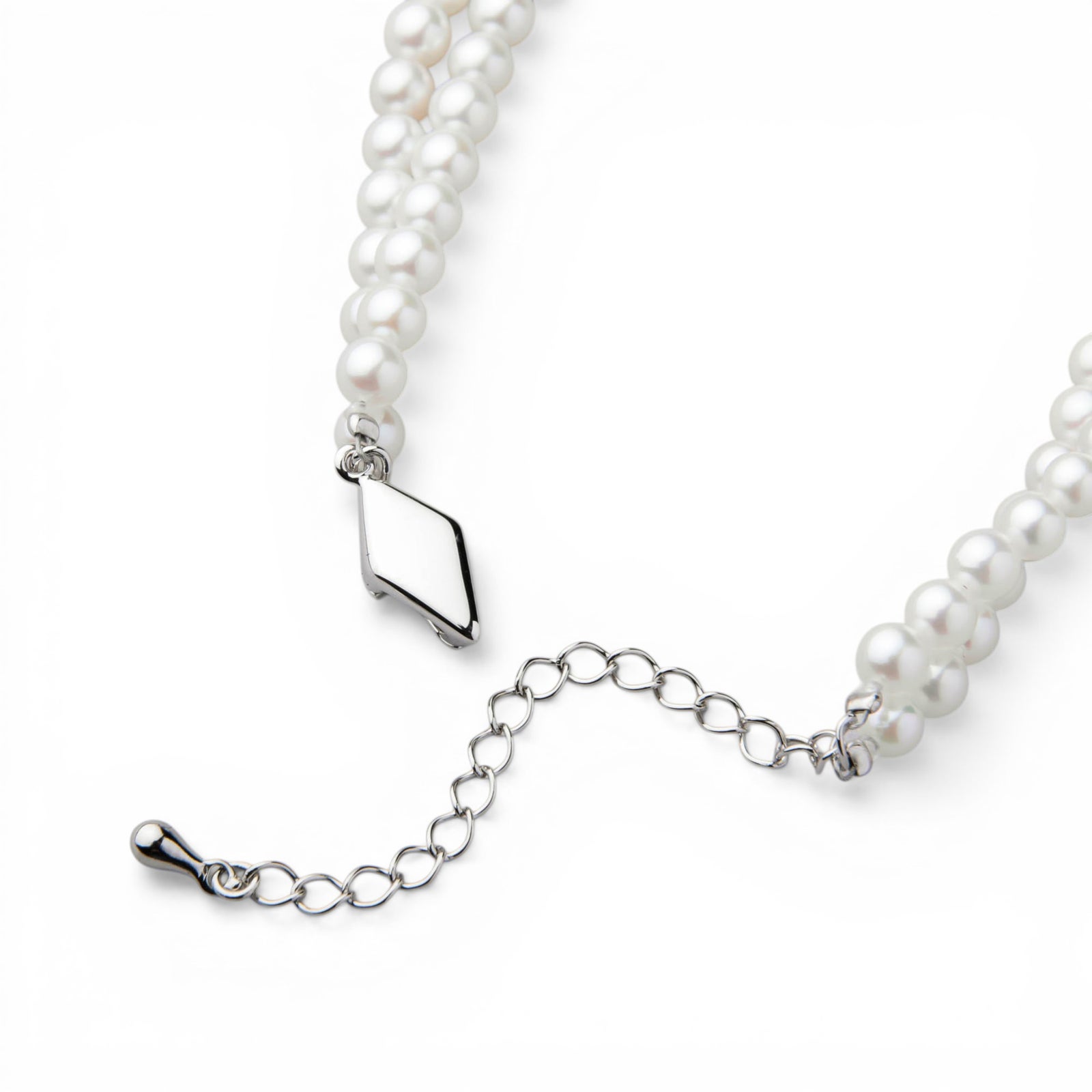 あこや真珠 2連 ブレスレット　4.0-4.5mm クリップ&アジャスター 多連