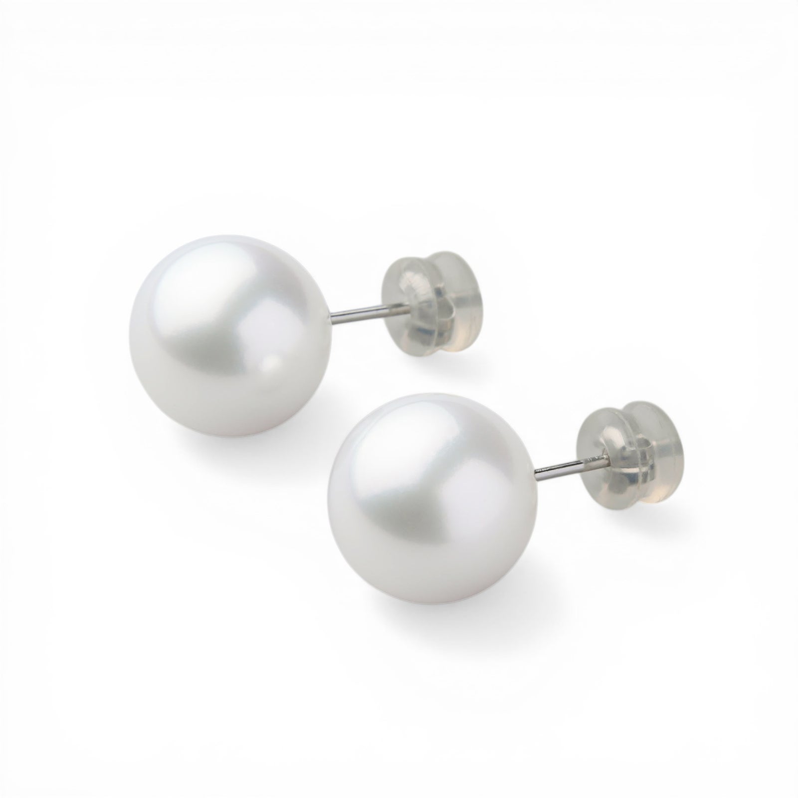 南洋白蝶真珠 スタッドピアス 11mmUP PT900 -Aurora Venus- [WSP]