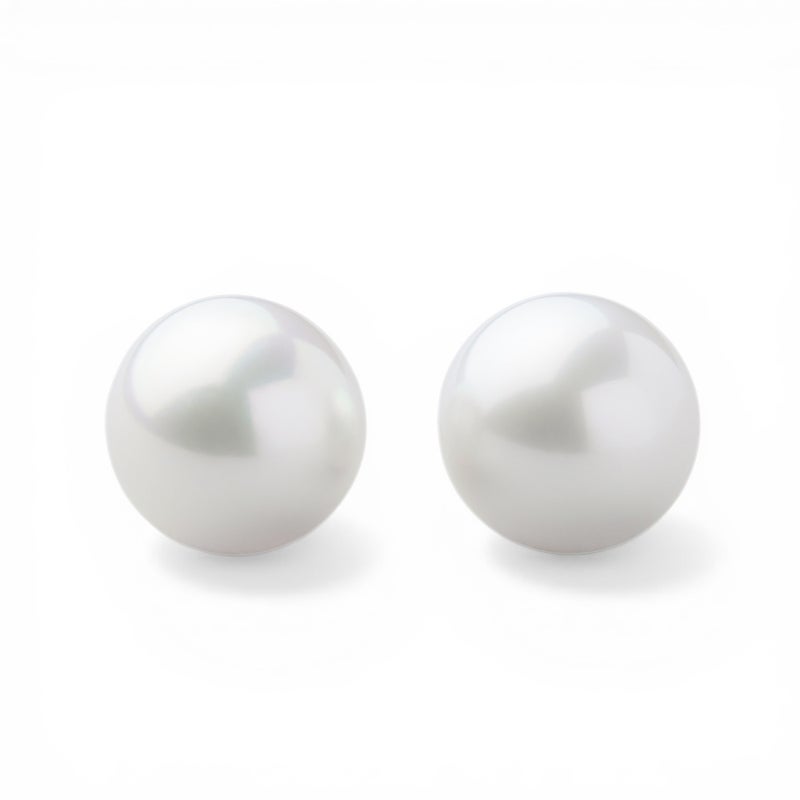 南洋白蝶真珠 スタッドピアス 12mmUP PT900 -Aurora Venus- [WSP]