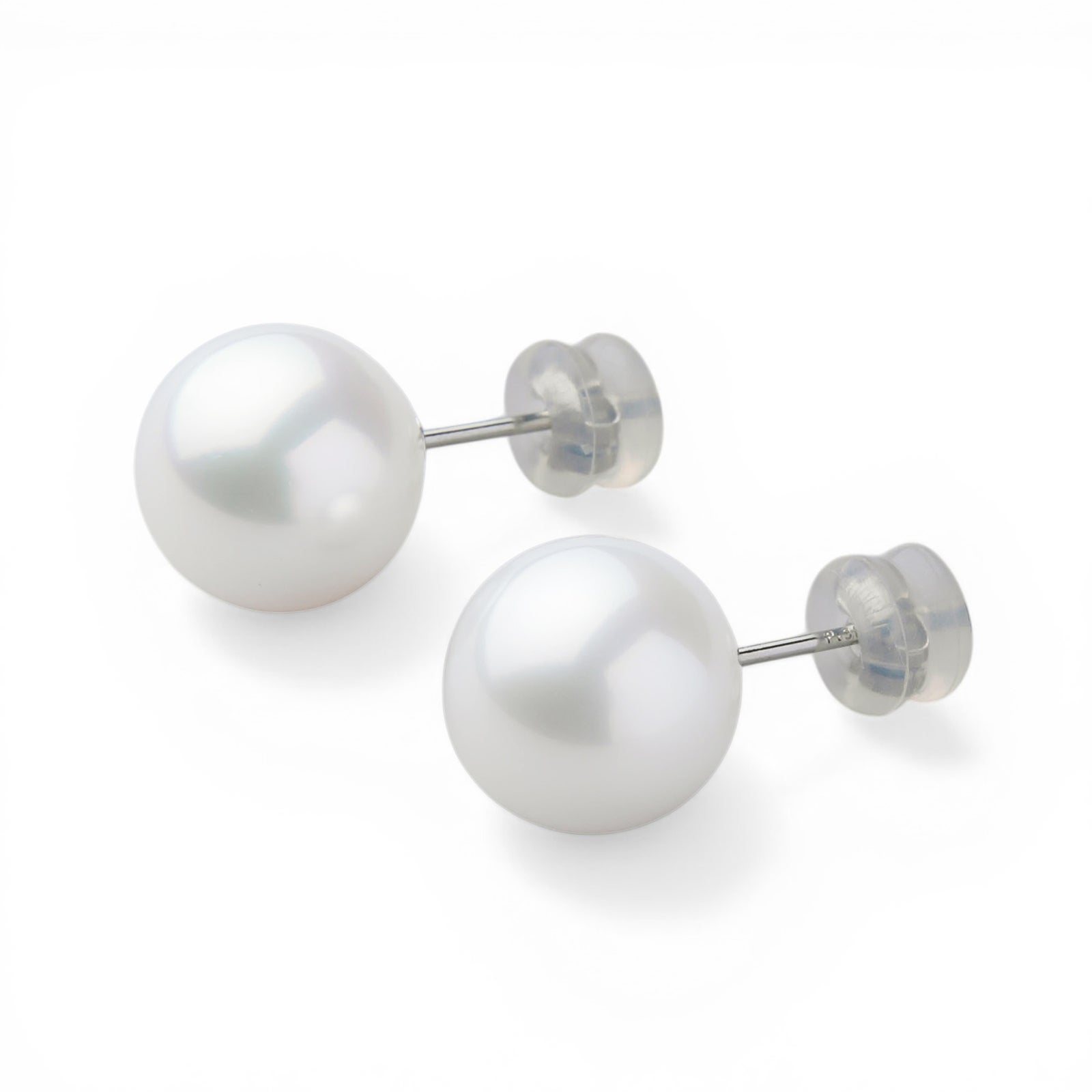 南洋白蝶真珠 スタッドピアス 12mmUP PT900 -Aurora Venus- [WSP]