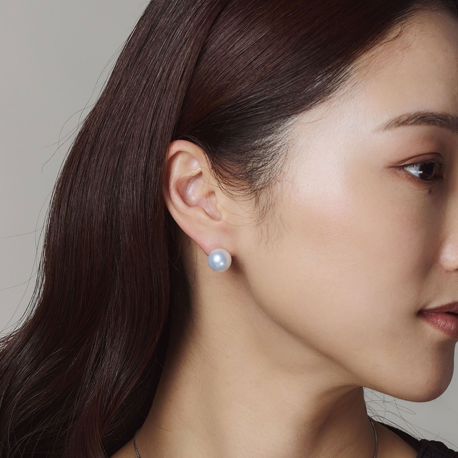 南洋白蝶真珠 スタッドピアス 12mmUP PT900 -Aurora Venus- [WSP]