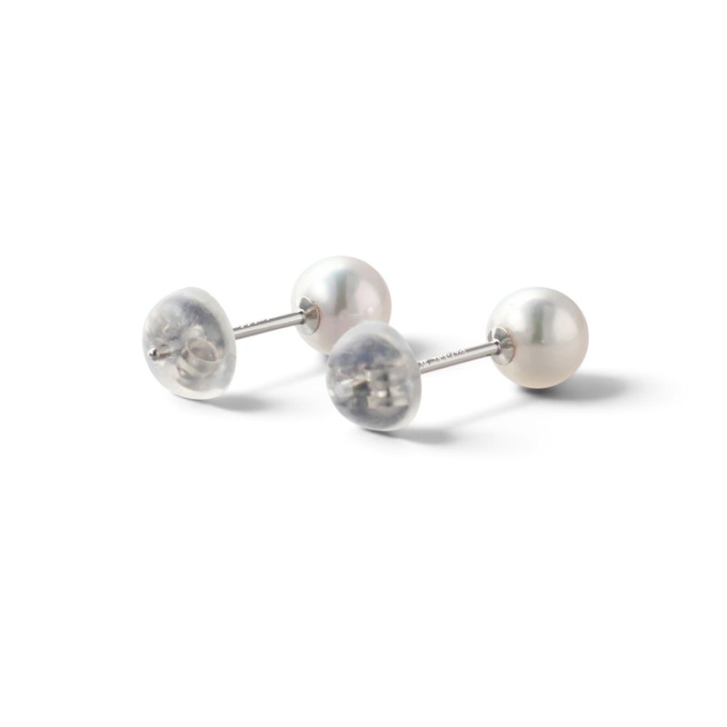 あこや真珠 スタッドピアス　5.0-5.5mm PT900